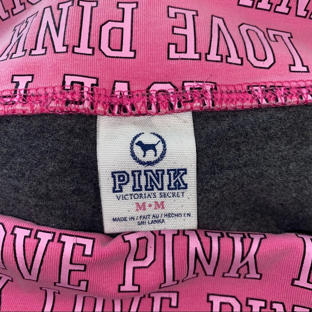 VS PINK Foldover Rhinestone Bling Yoga Pants - Picture 3 of 5